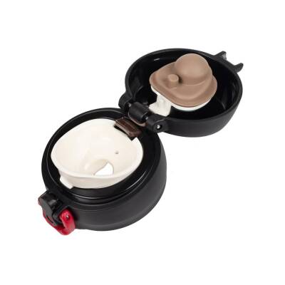 Thermos JNL Serisi Deep Black w Red Kapak BKRD - 1