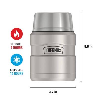 Thermos SK3000 Stainless King Yemek Termosu 0,47L Matte Stainless Steel 101311 - 2